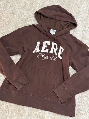 Vintage Aeropostale brown hoodie Size M